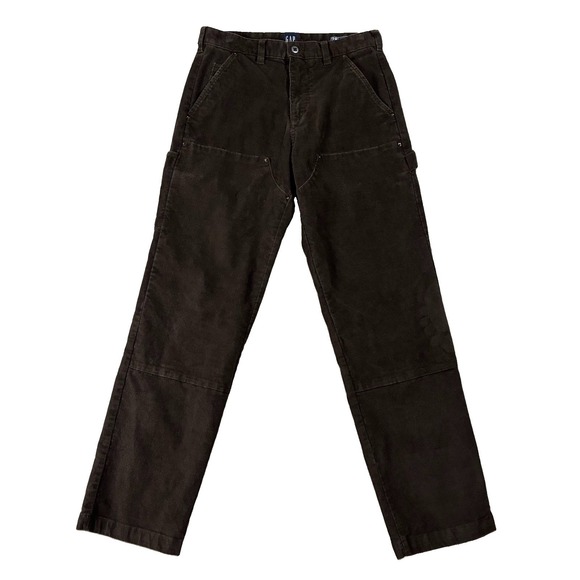 GAP Pants - GAP Corduroy Carpenter Pant Chocolate Brown Women's 28 Dark Academia 90s Grunge